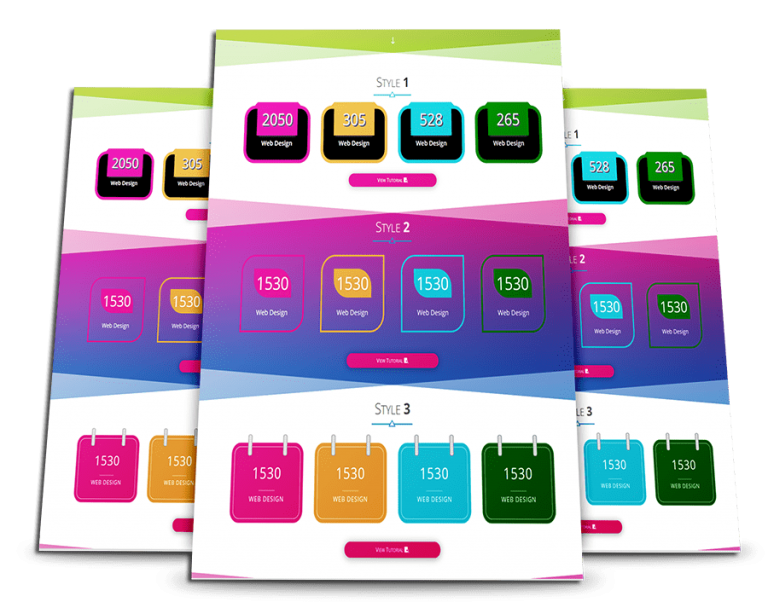 Transform a Divi Number Counter Into Creative Design Style 3 Divi