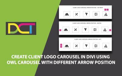 Create Client Logo Carousel In DIVI Using Owl Carousel With Different Arrow Position