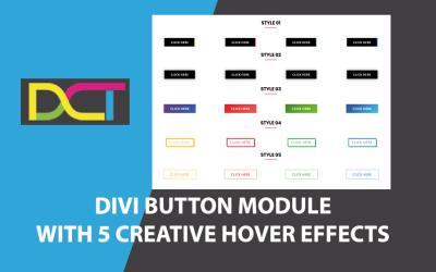 DIVI Button Module With 5 Creative Hover Effects