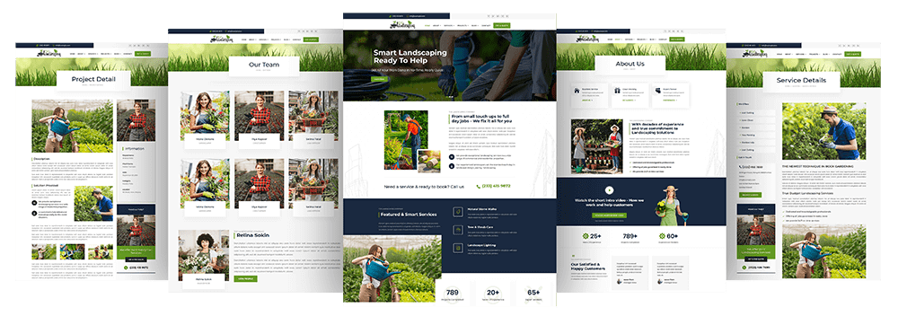 Divi Landscaping Multi-Page Theme