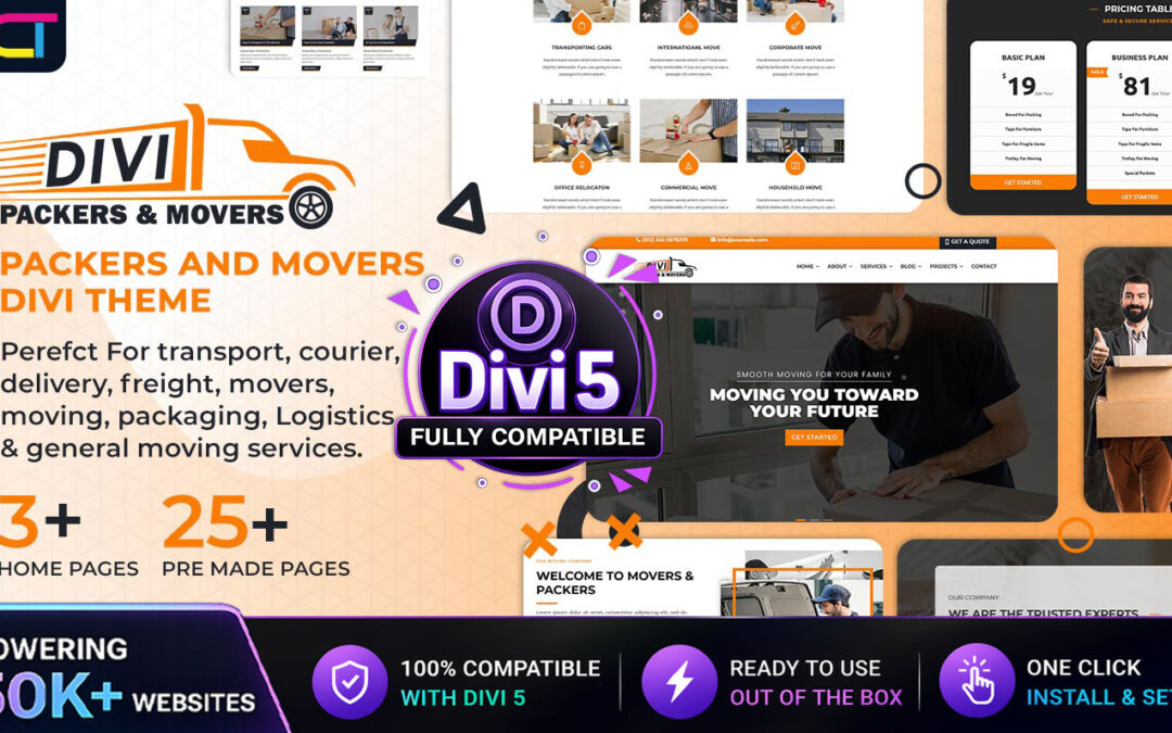 Divi Packers & Movers Theme Documentation