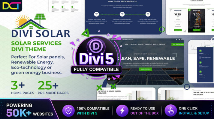 Divi Solar Services Theme