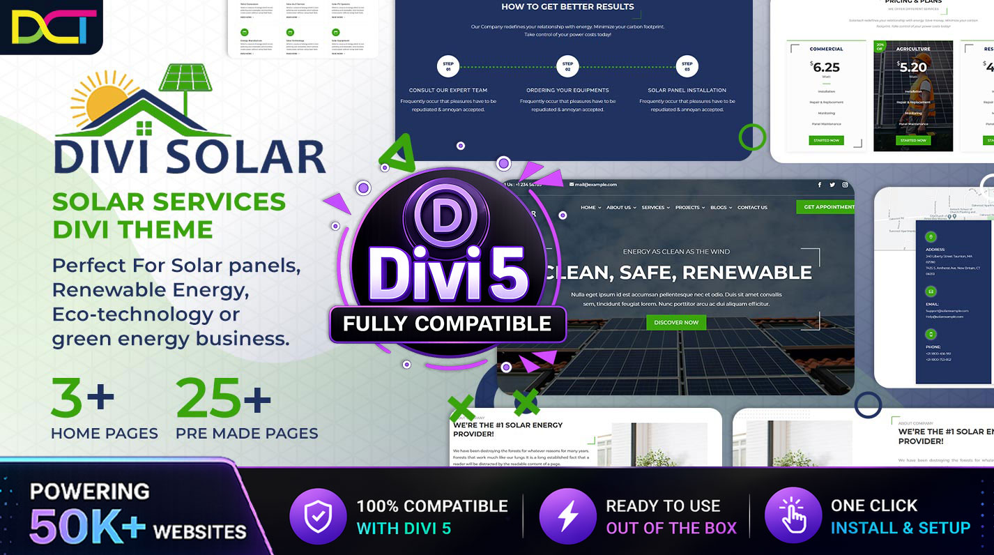 Divi Solar Services Theme