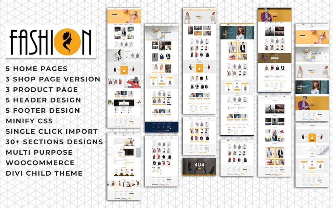 Divi Fashion Shop Divi Child Theme