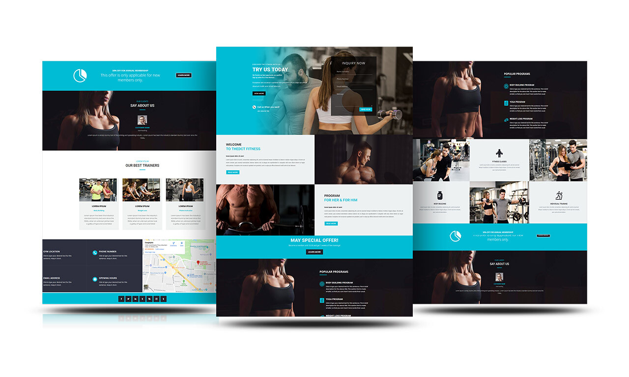 Online Yoga Home Page Divi Layout by Elegant Themes