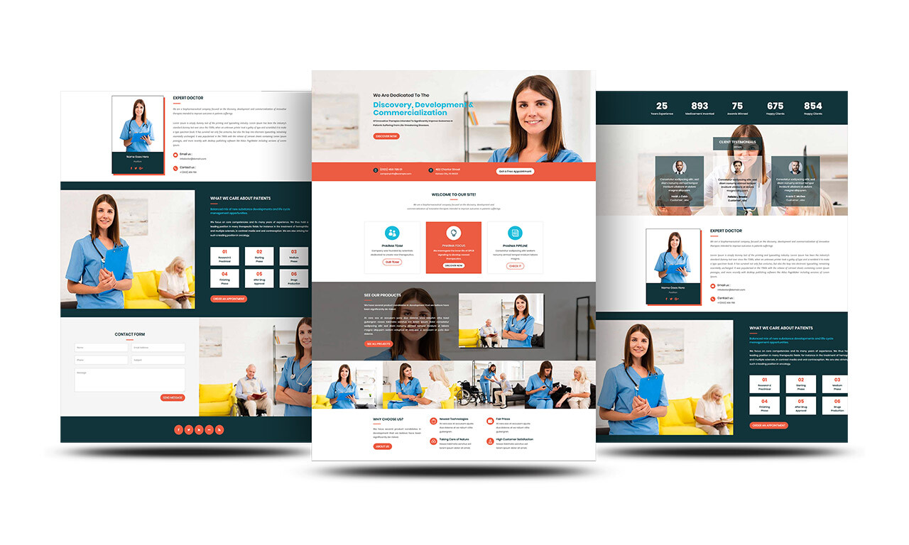Free Divi Clinic Layout