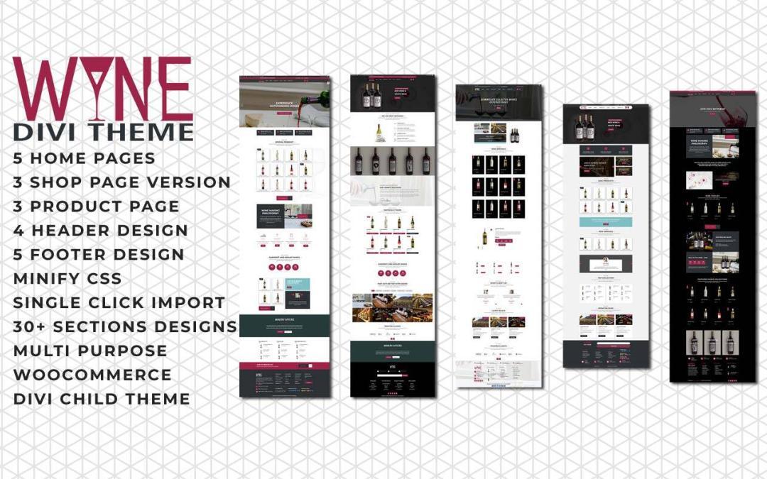 Divi Wine Shop Theme Documentation
