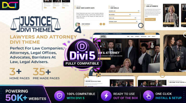 Divi Justice Theme