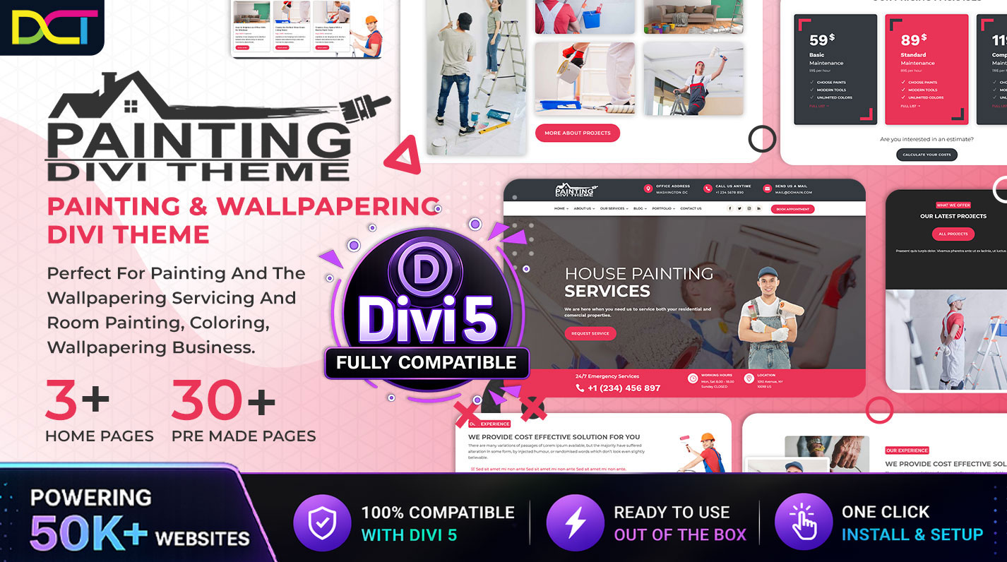 Divi Painting Services Theme