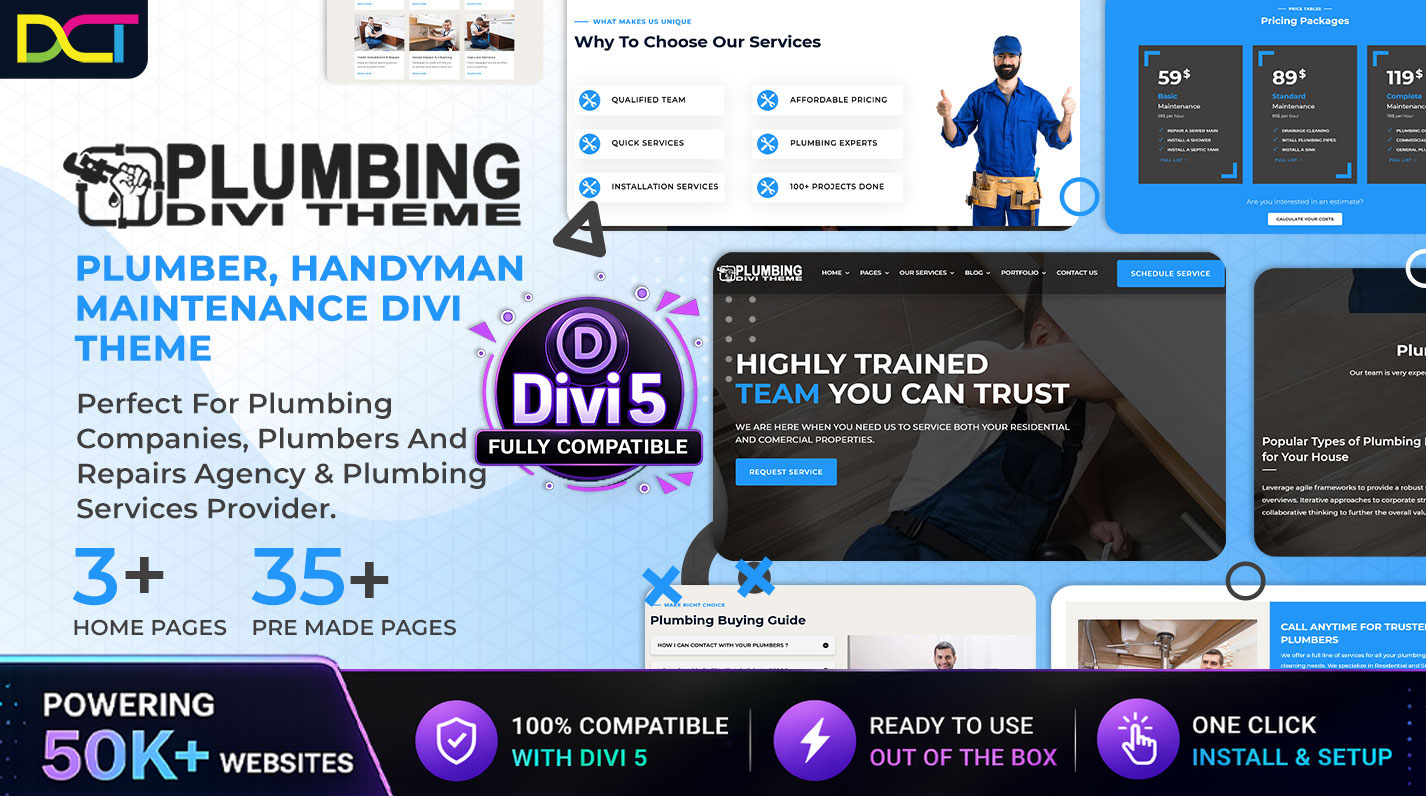 Divi Plumber Theme