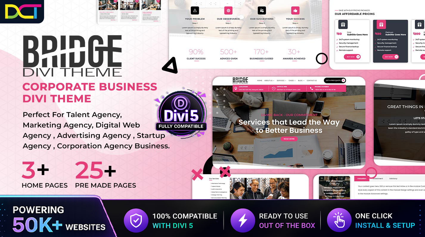 divi bridge theme