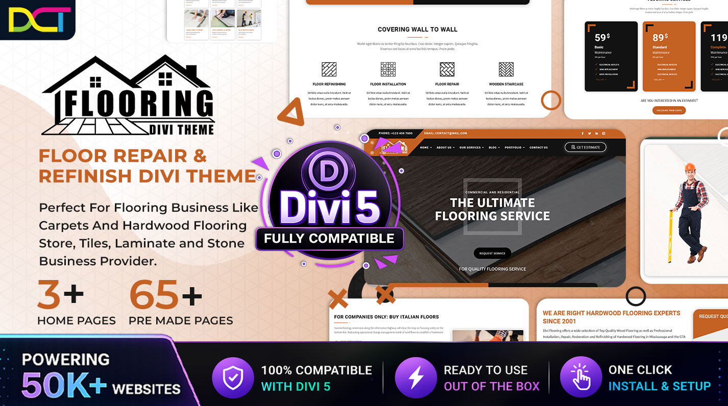 Divi Flooring Services Theme