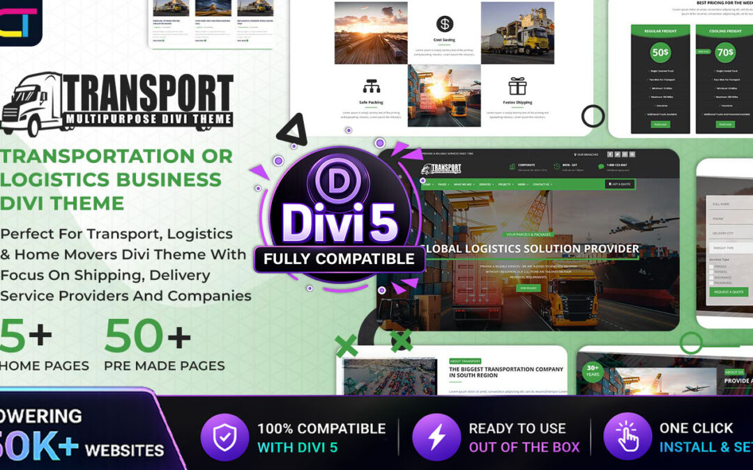 Divi Transport Theme Documentation