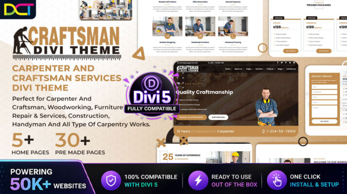 divi craftsman theme