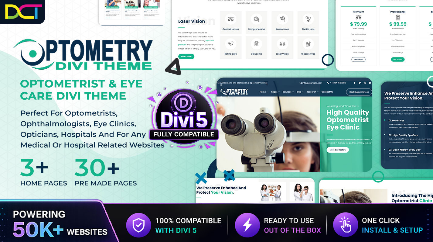 Divi Optometry Theme