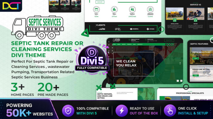 Divi Septic Services Theme