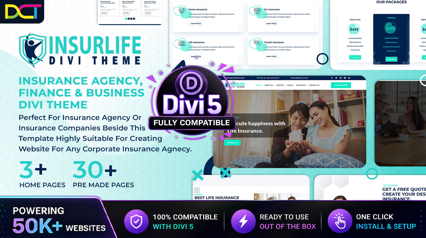 Divi Insurlife Agency Theme