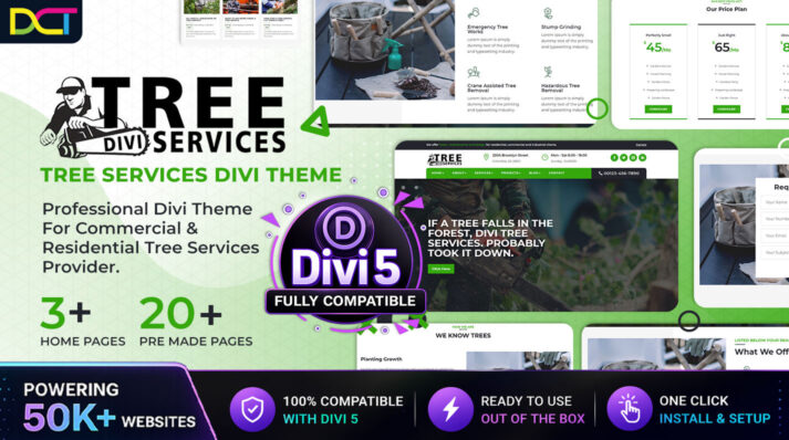Divi Tree Services Theme