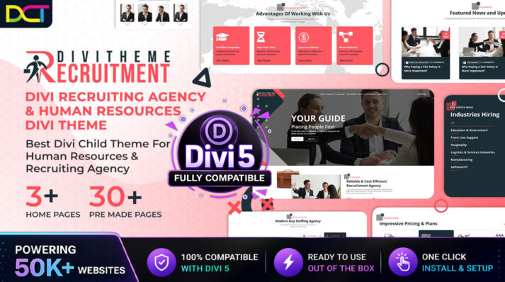 divi recruitment agency theme