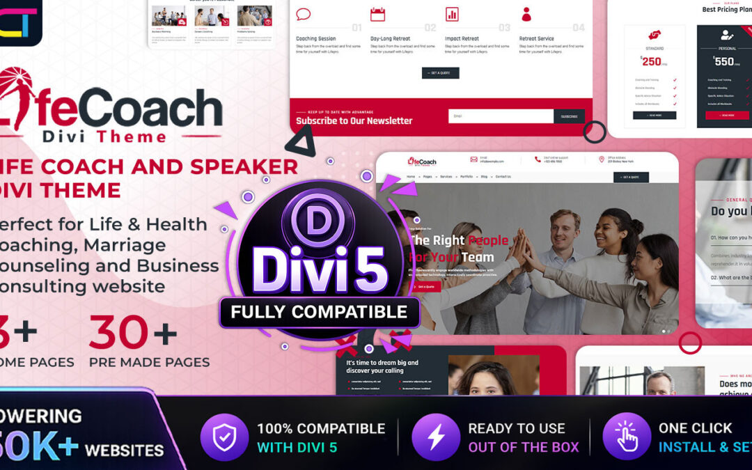 Divi Life Coach Theme Documentation