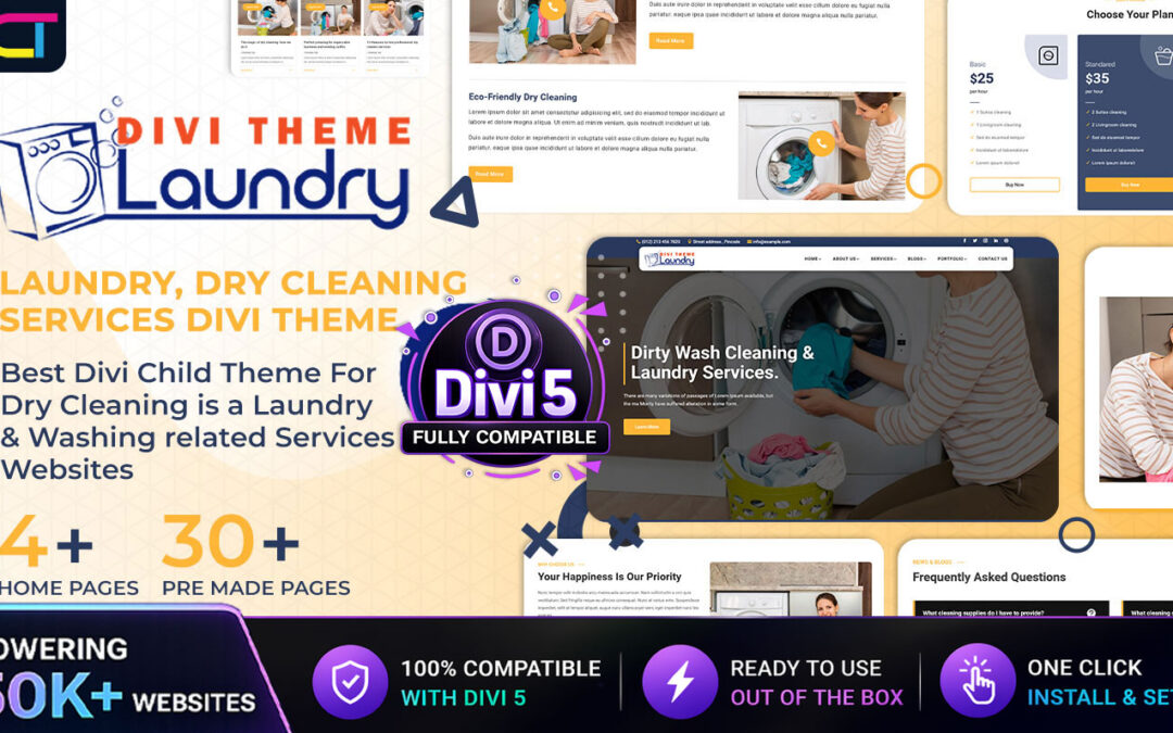 Divi Laundry Services Theme Documentation