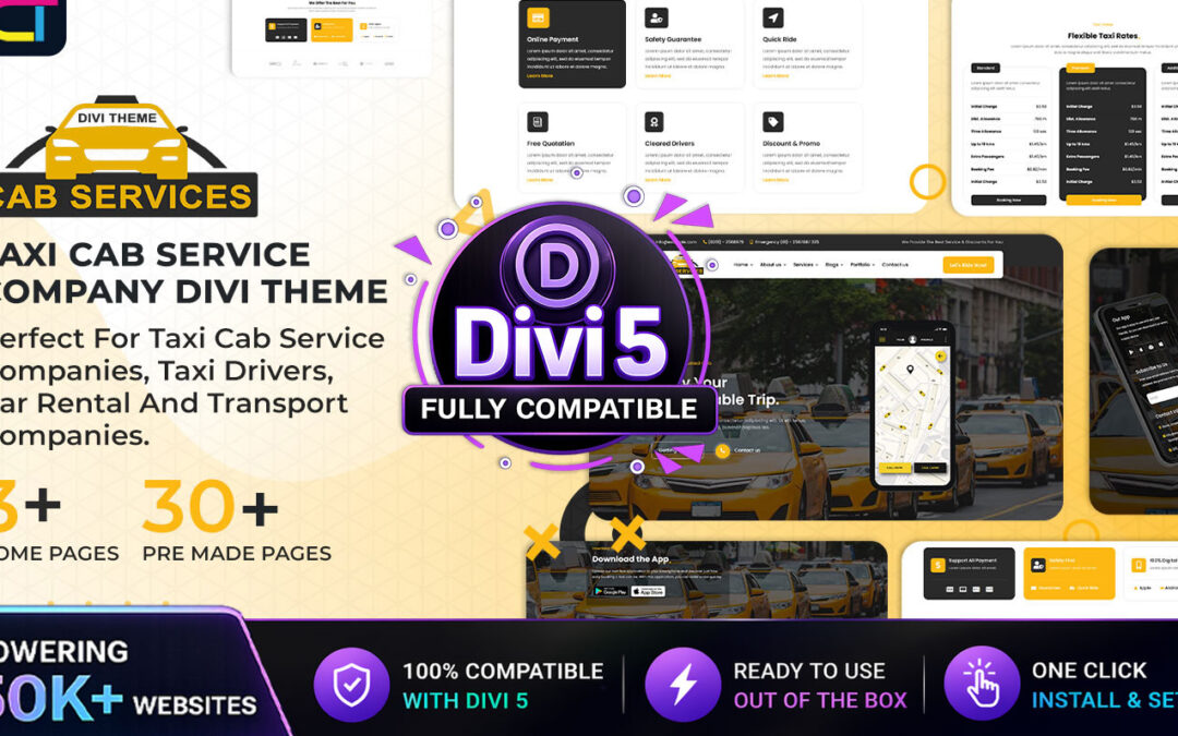 Divi Cab Services Theme Documentation