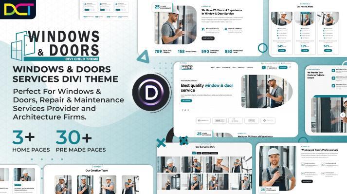 Divi Windows & Doors Services Theme