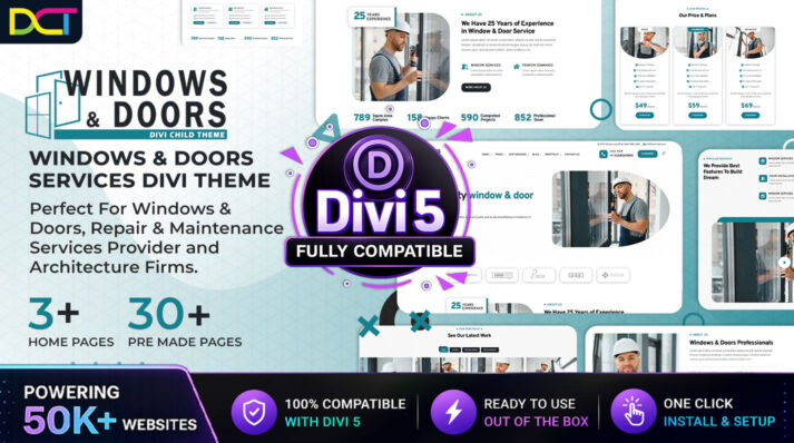 Divi Windows Doors Services Theme