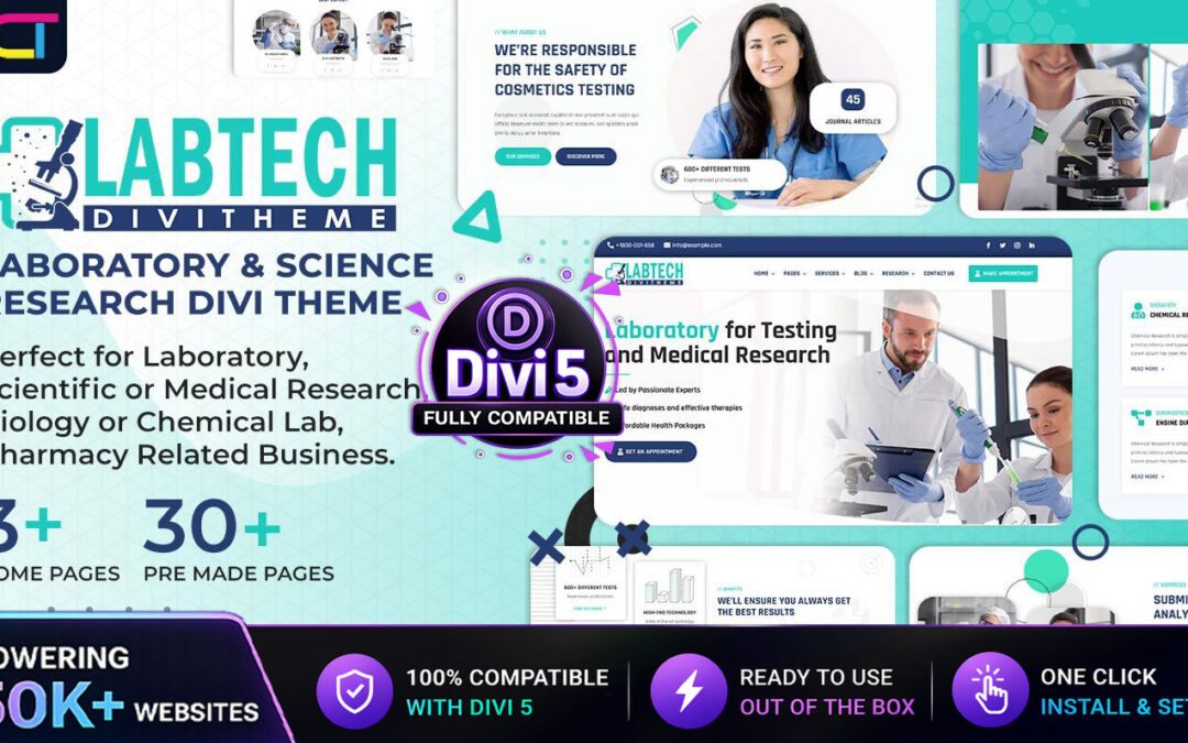 Divi Laboratory & Medical Research Theme Documentation