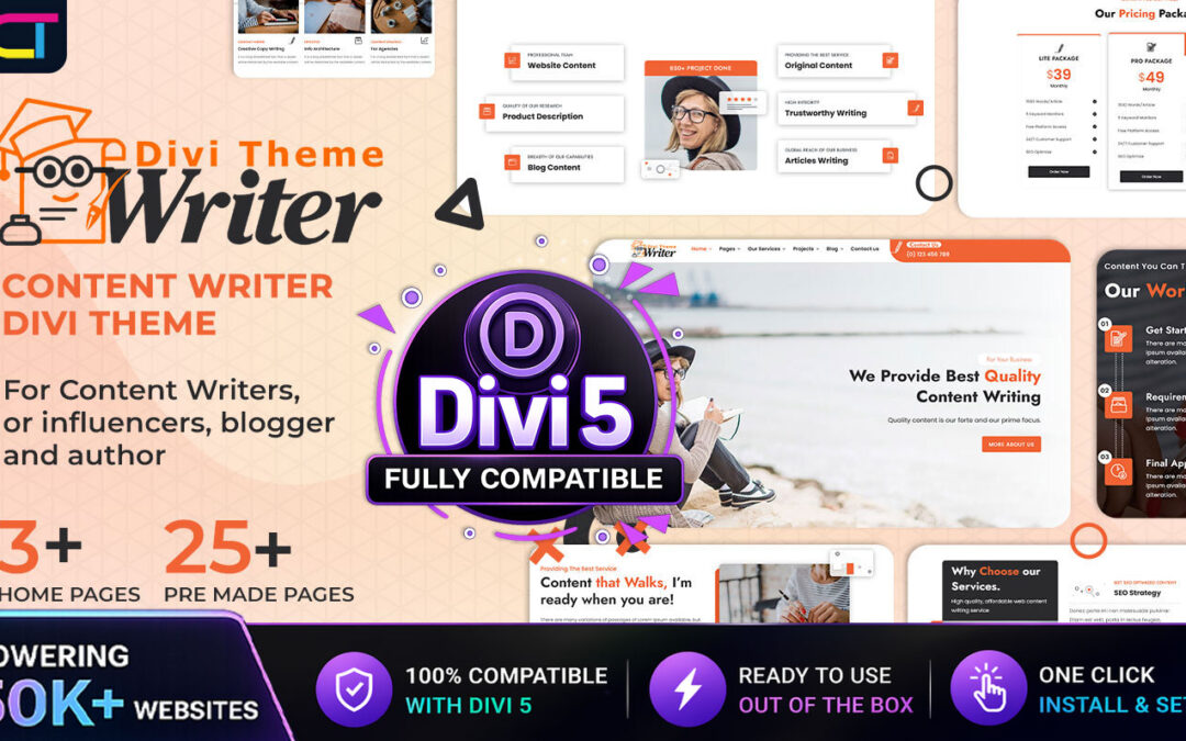 Writer Divi Content Writing Services Theme Documentation
