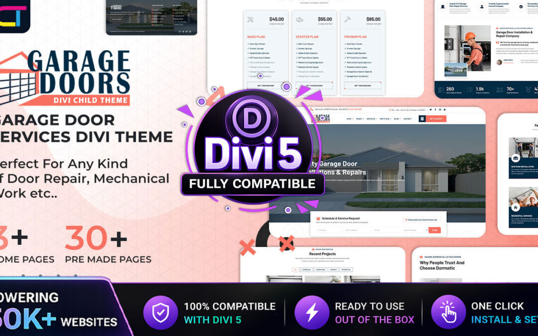 Divi Garage Door Repair Theme Documentation