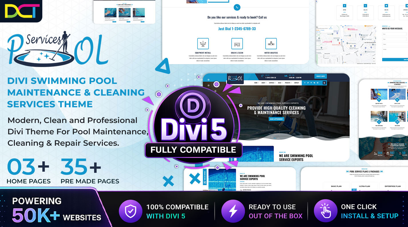 Divi Pool Services Theme