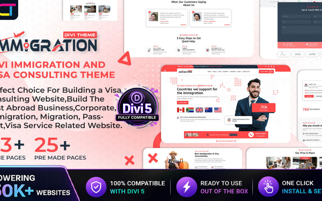 Immigration Divi Visa Consulting Theme Documentation