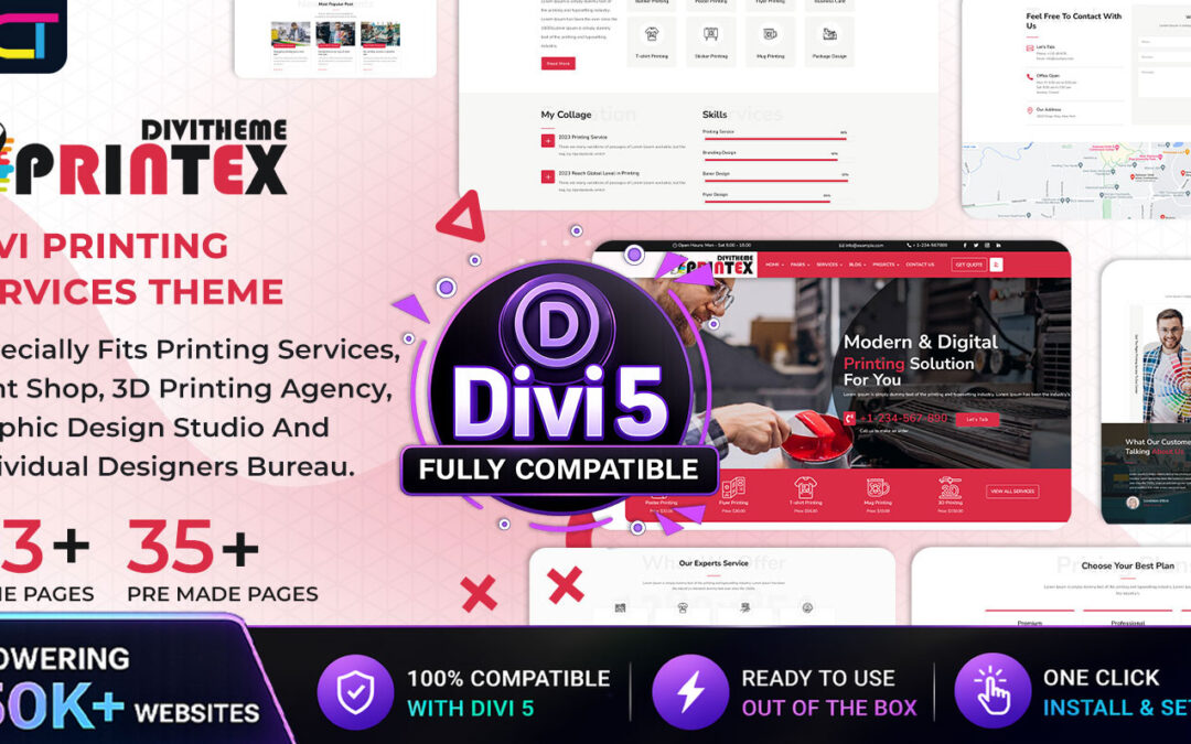 Printex Divi Printing Services Theme Documentation