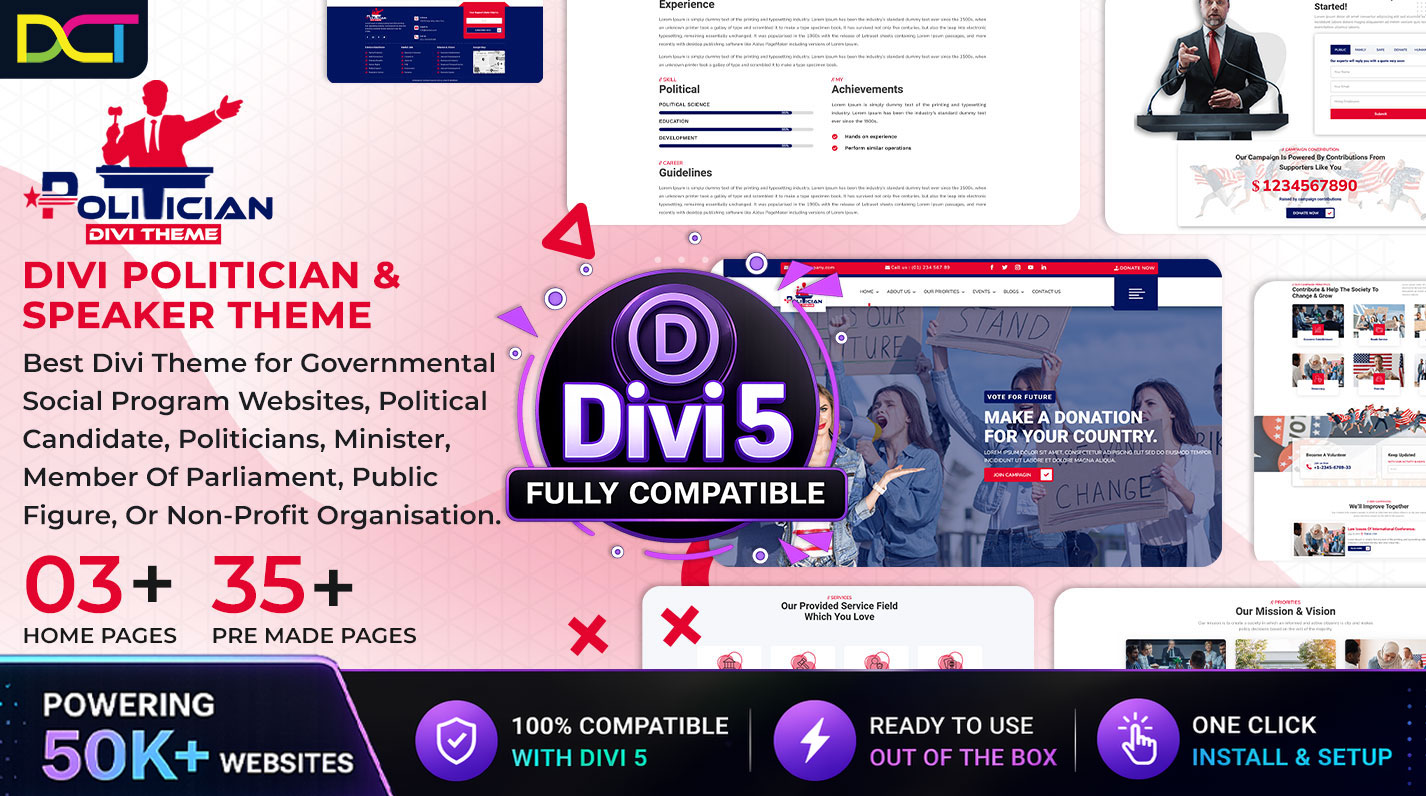 Divi Political Candidate Theme