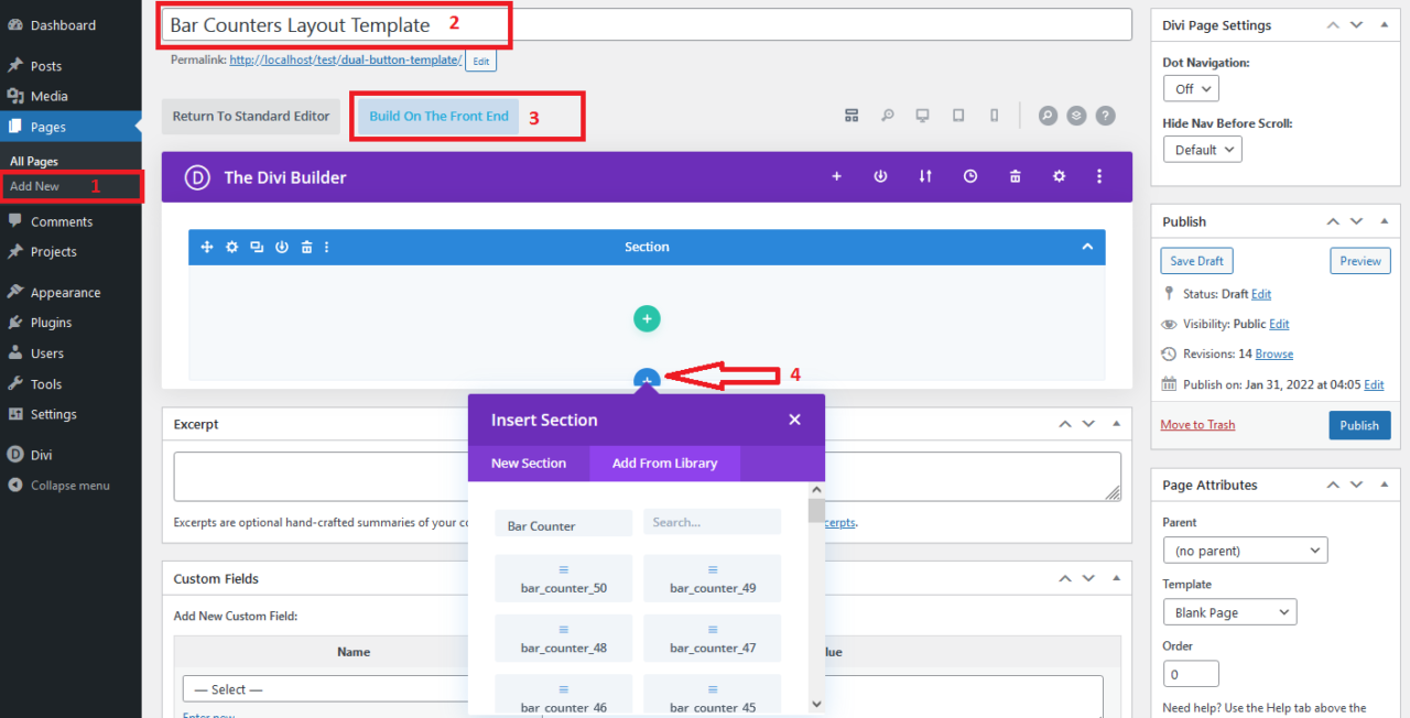 Divi Bar Counters Module Installation Documentation | Divi-Childthemes.com