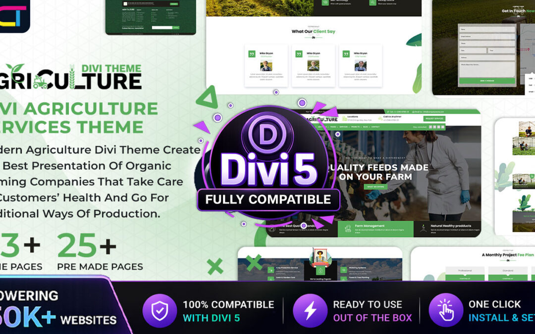 Agro Divi Agriculture Services Theme Documentation