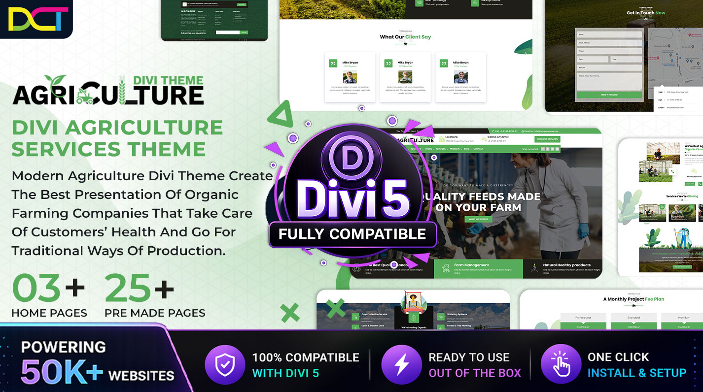 Divi Agriculture Services Theme
