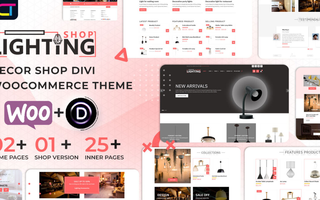 Lighting Shop Divi WooCommerce Theme