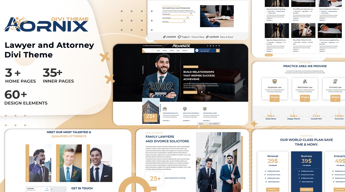 Attornixus Divi Attorney Theme