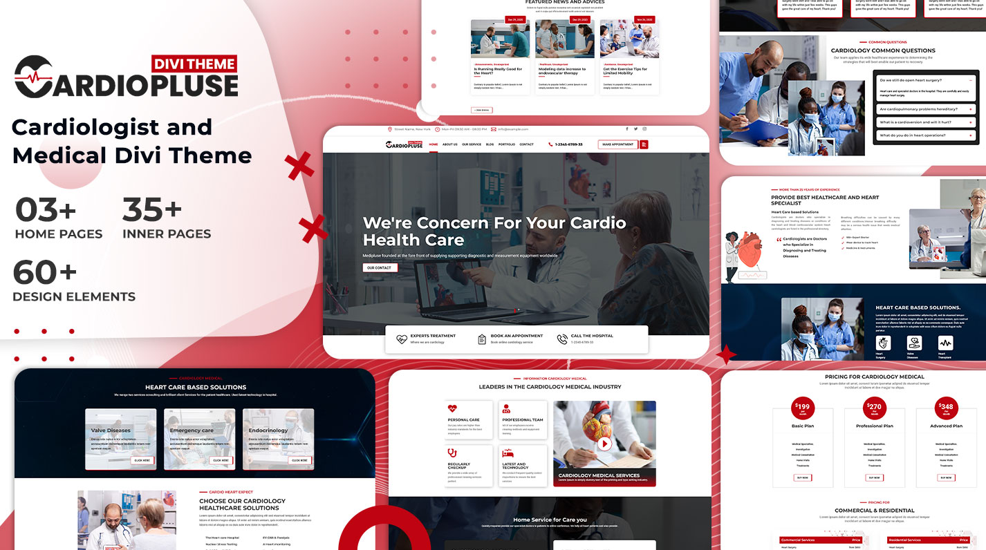 Cardiopluse Divi Cardiologist Theme