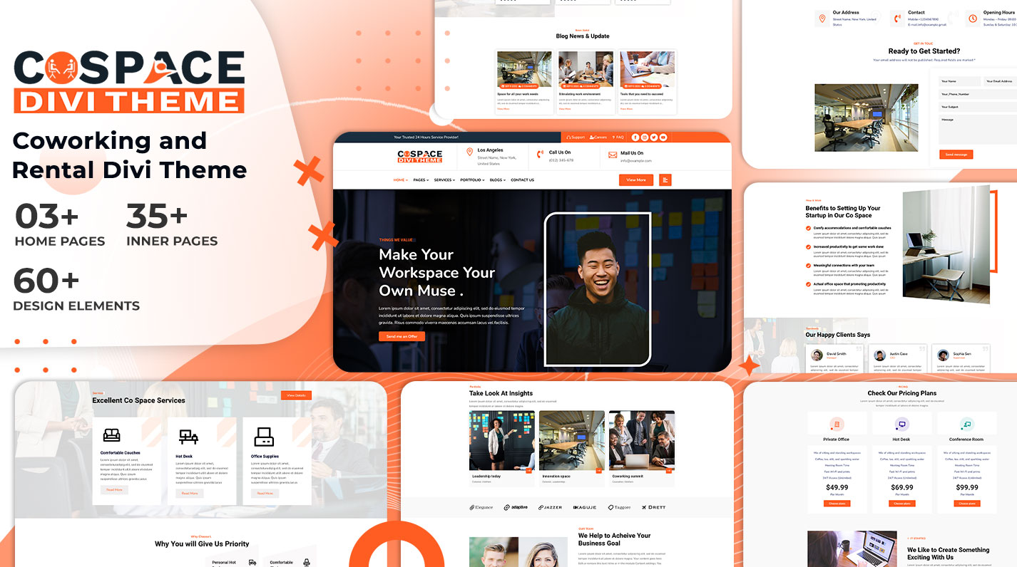 Cospace Divi Coworking Space Theme