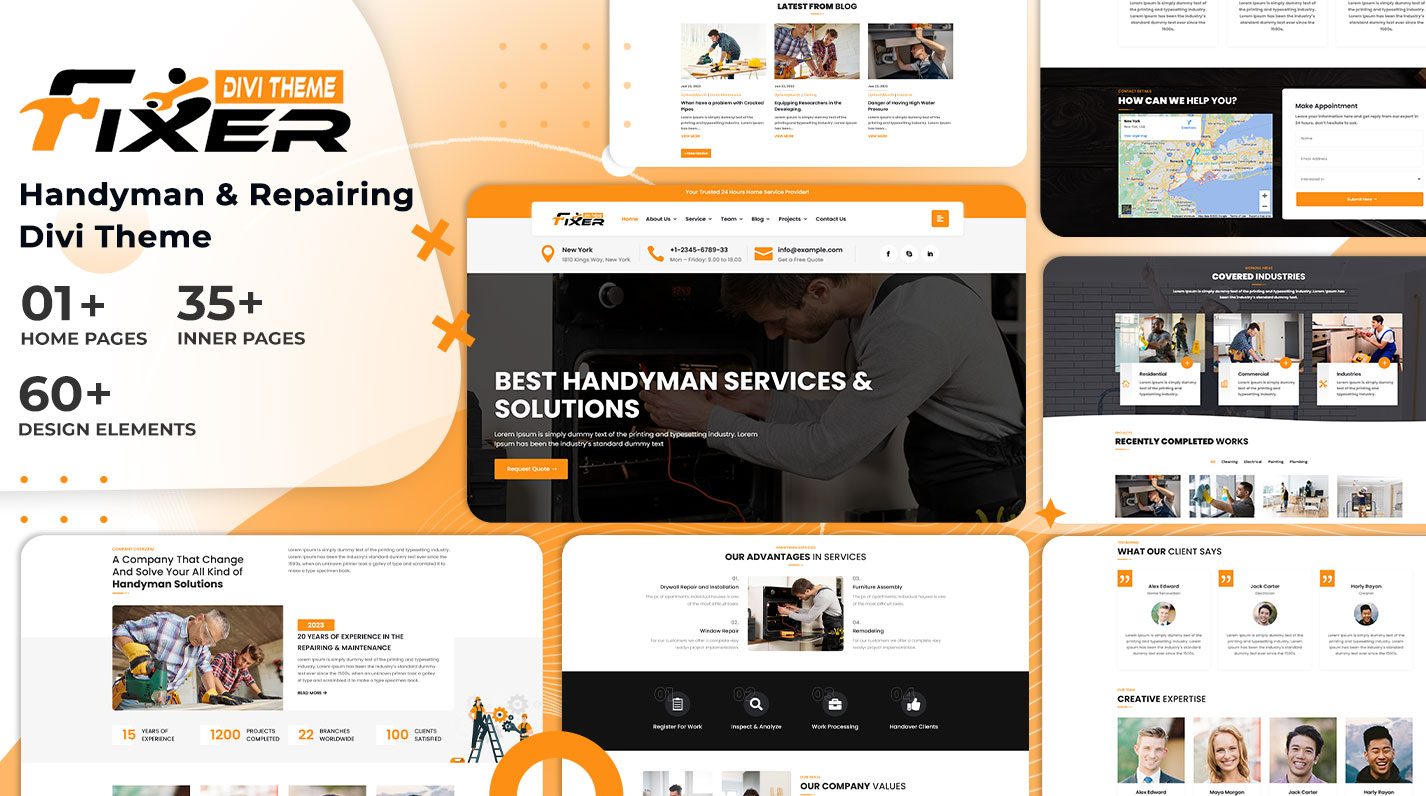 Divi Repair Service Theme