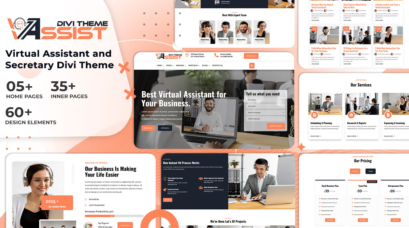 Vassist Divi Virtual Assistant Theme